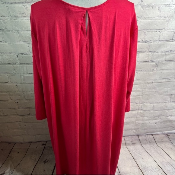 J. Jill Wearever Collection Cherry Red Dress 3X NWT - Picture 3 of 7